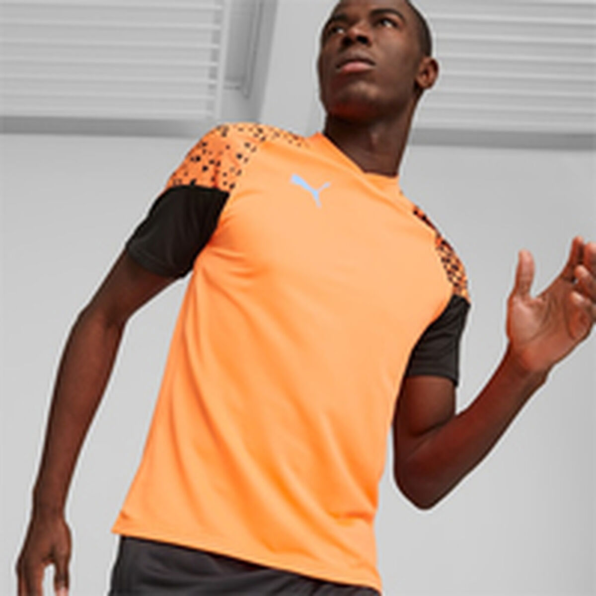 Men's Short-sleeved Football Shirt Puma Individual Cup Training-9