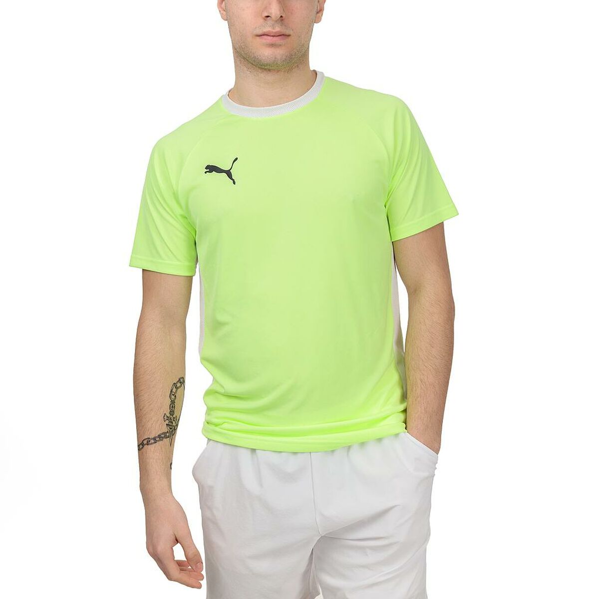 Men’s Short Sleeve T-Shirt TEAM LIGA  Puma  931832 01  Padel Yellow-0