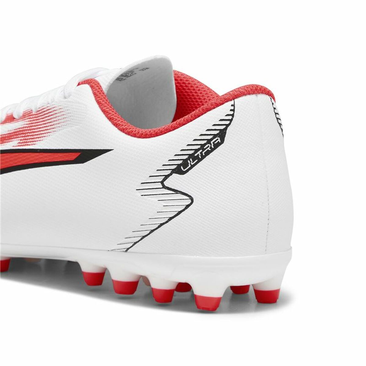 Childrens Football Boots Puma Ultra Play MG White Red-1