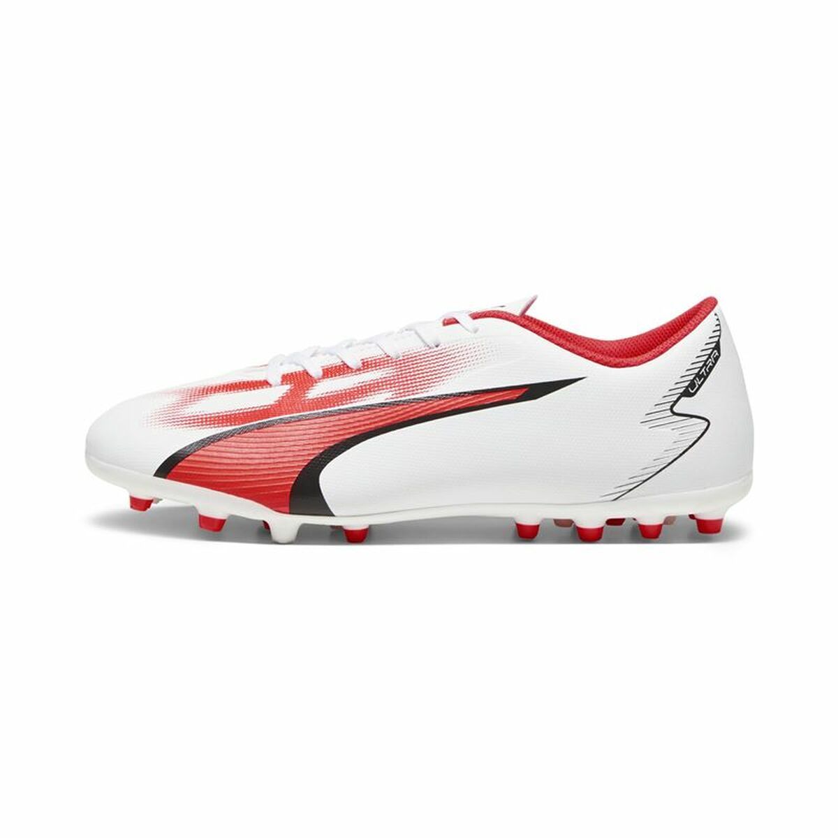 Adult's Football Boots Puma Ultra Play MG White Red-0