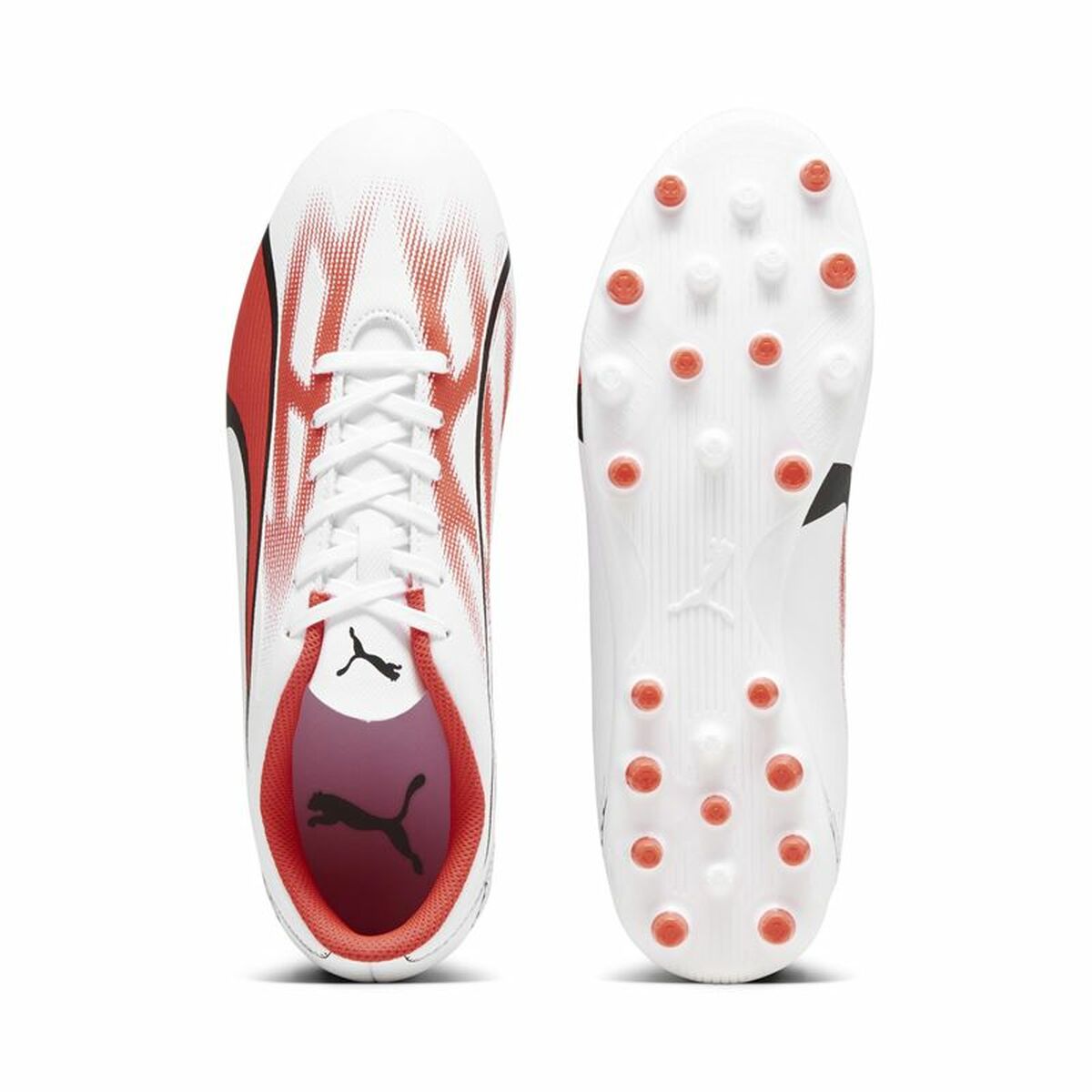 Adult's Football Boots Puma Ultra Play MG White Red-3