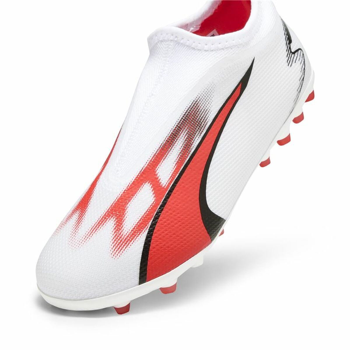 Childrens Football Boots Puma Ultra Match Ll MG White-2