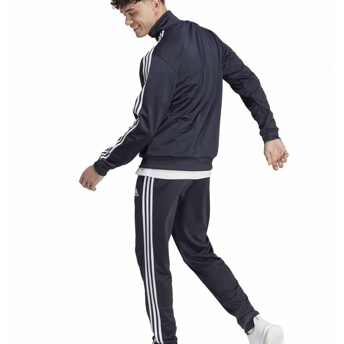 Tracksuit for Adults Adidas M 3S TR TT TS HZ2220  Men Navy Blue-4