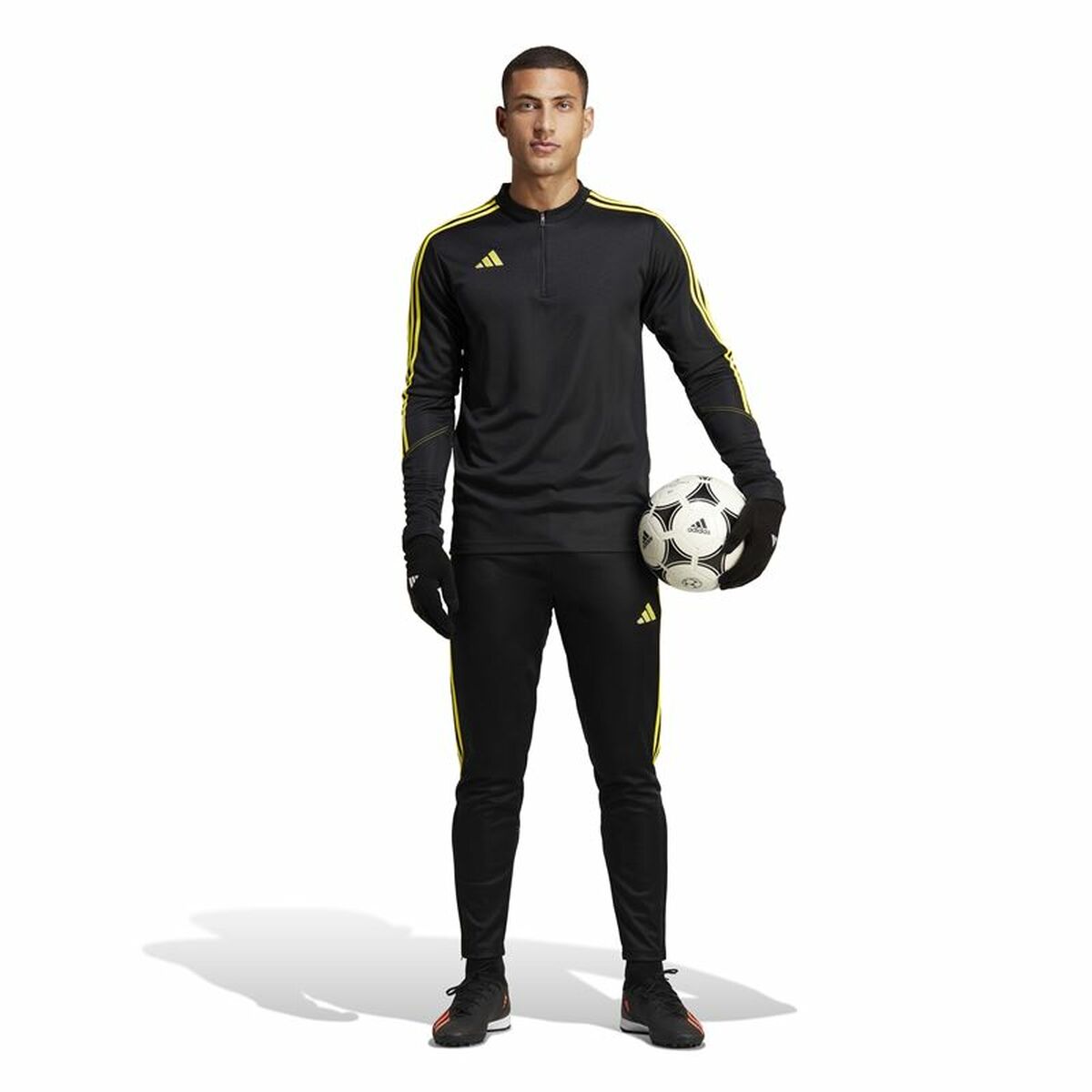 Football Training Trousers for Adults Adidas Tiro 23 Black Men-6