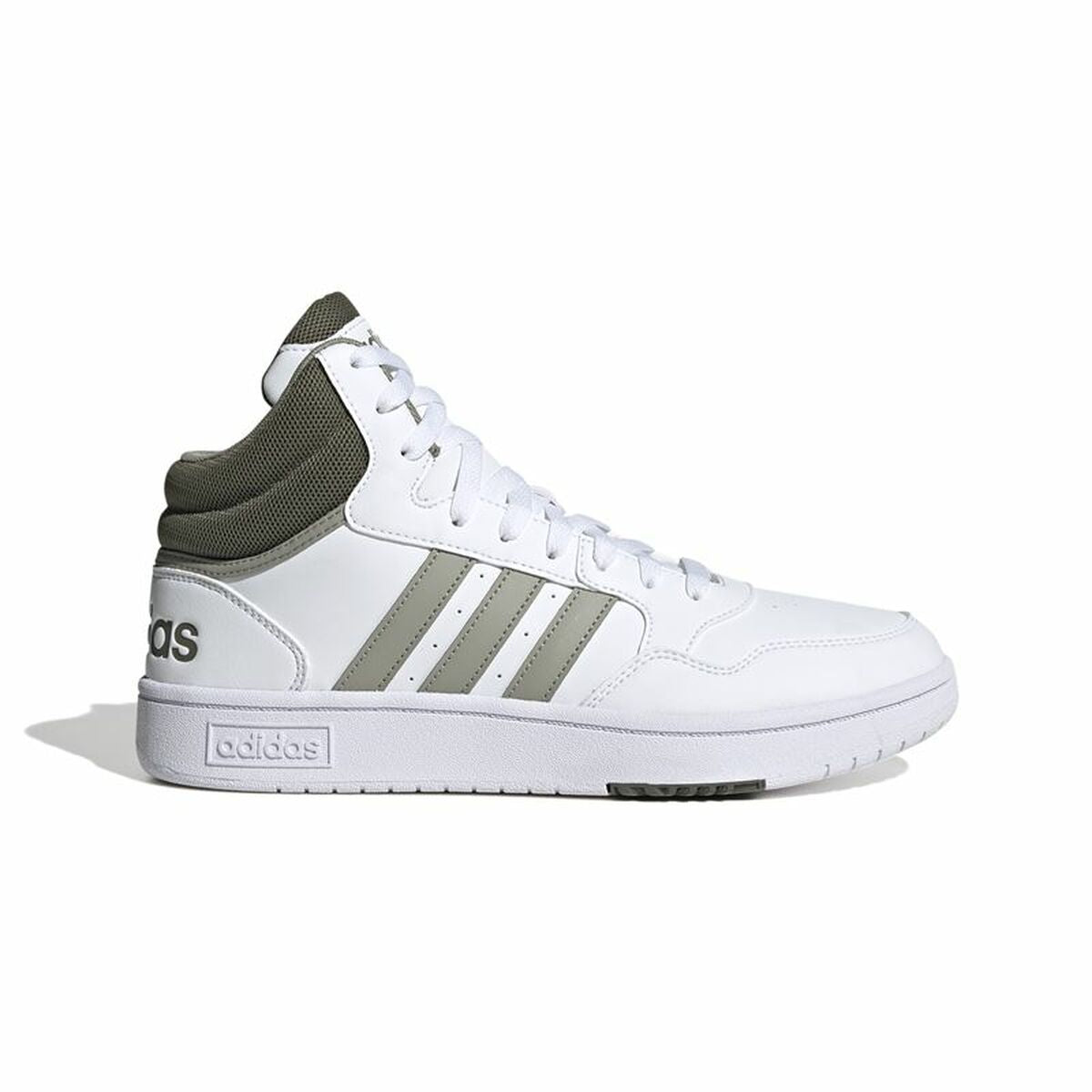 Basketball Shoes for Adults Adidas Hoops 3.0 Mid White-0