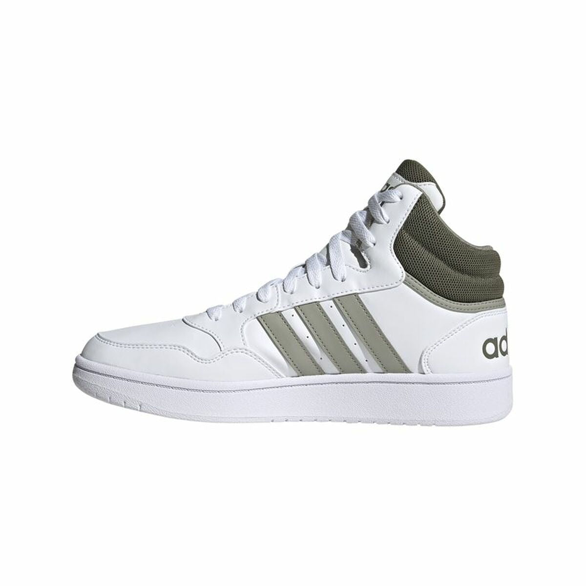 Basketball Shoes for Adults Adidas Hoops 3.0 Mid White-6