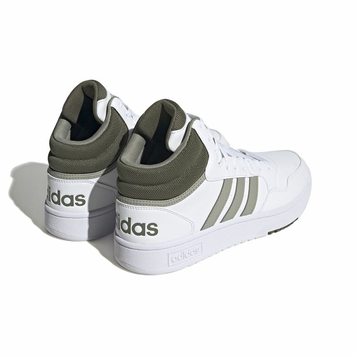 Basketball Shoes for Adults Adidas Hoops 3.0 Mid White-2