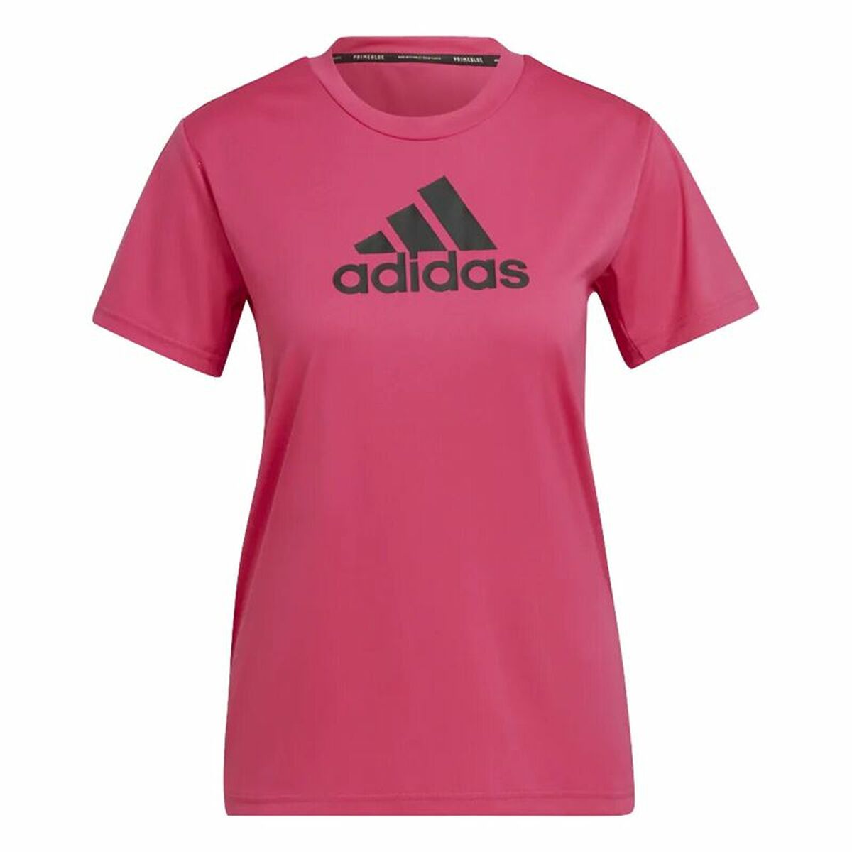 Women’s Short Sleeve T-Shirt Adidas Designed 2 Move Logo Fuchsia-0