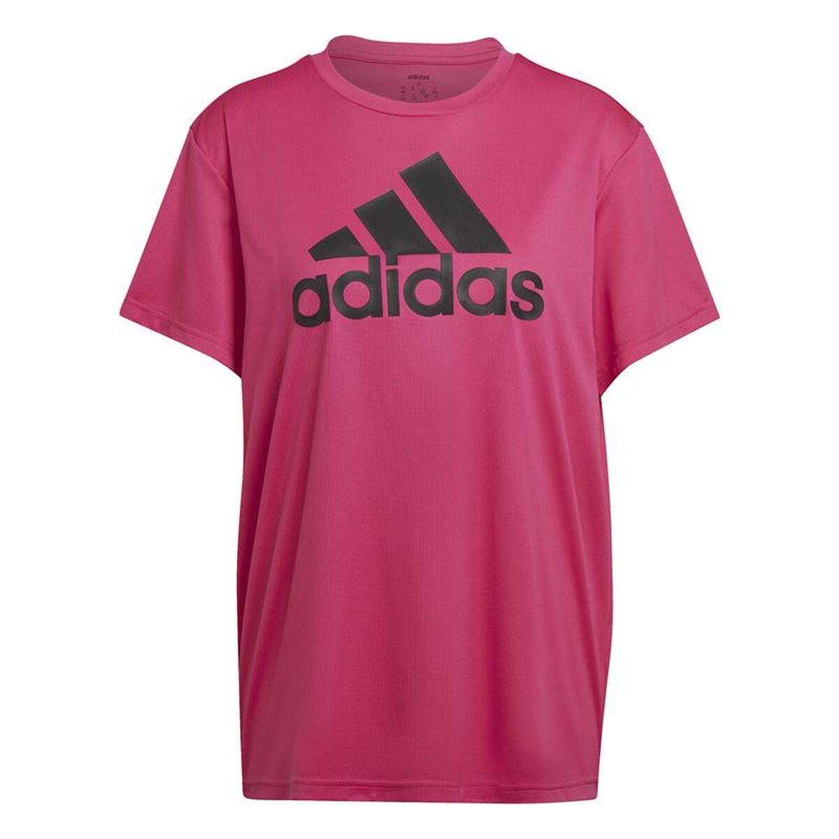 Women’s Short Sleeve T-Shirt Adidas Boyfriend Sport Dark pink-0