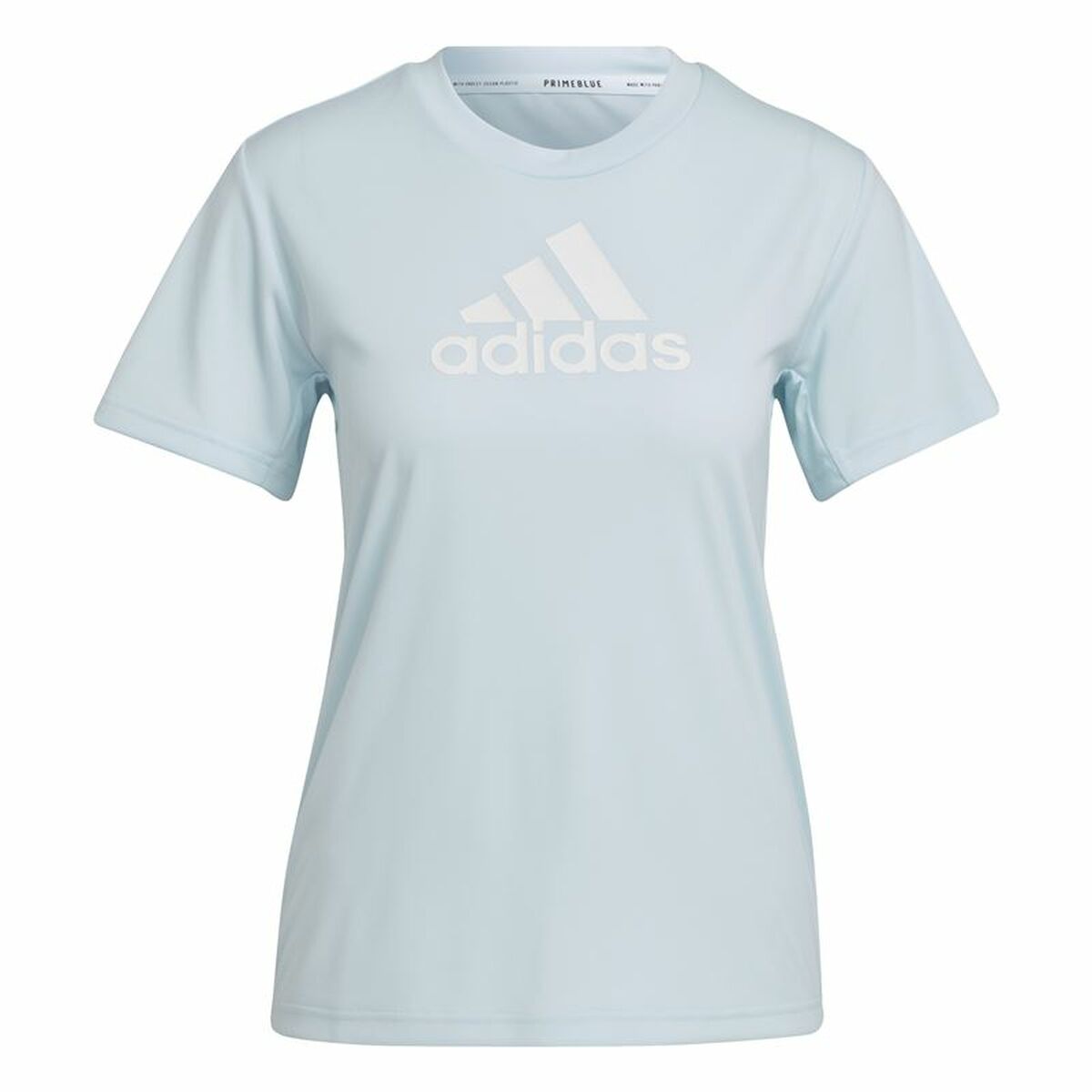 Women’s Short Sleeve T-Shirt Adidas Move Logo Sport Cyan-0