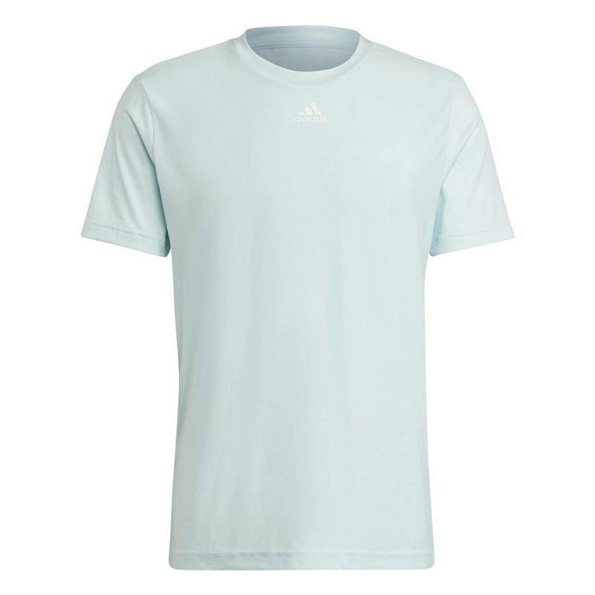 Men’s Short Sleeve T-Shirt Adidas 3-Bar Graphic Blue Light Blue-0