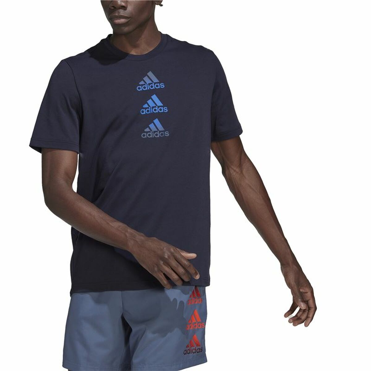 Men’s Short Sleeve T-Shirt Adidas Designed To Move Logo-6