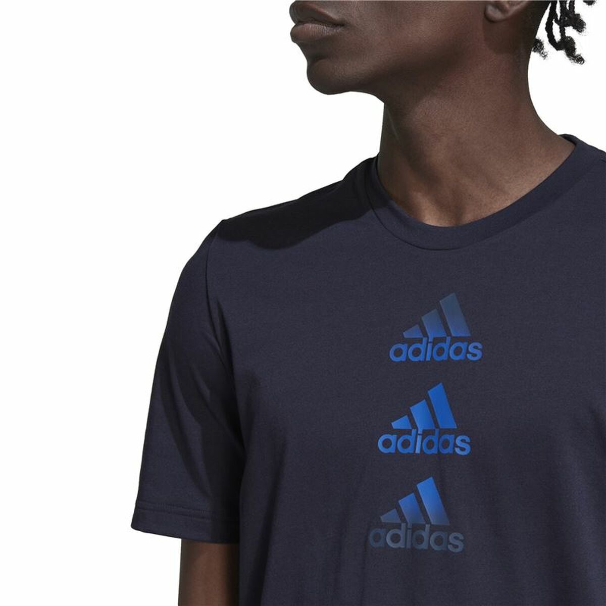 Men’s Short Sleeve T-Shirt Adidas Designed To Move Logo-3