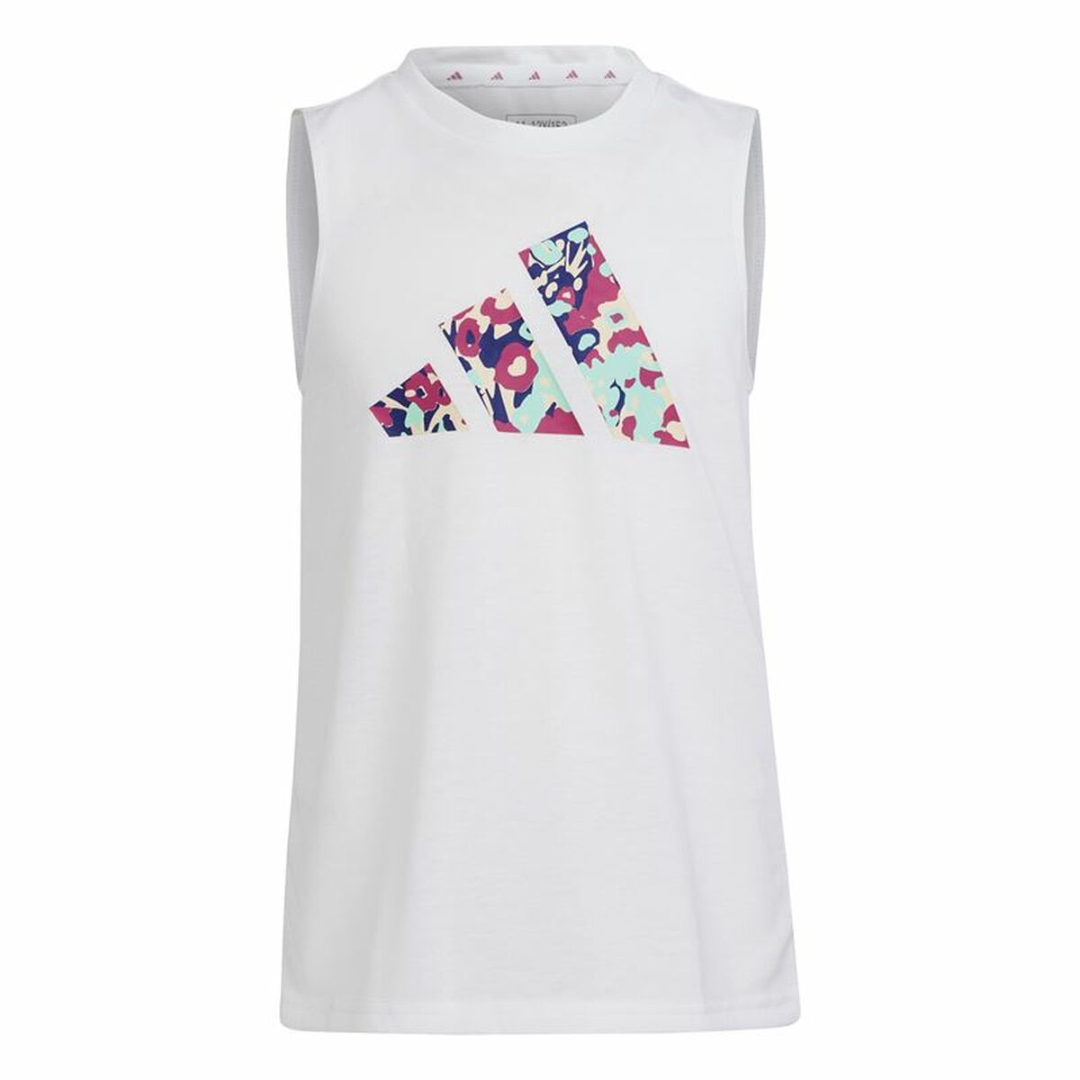 Tank Top Kids Adidas White-0