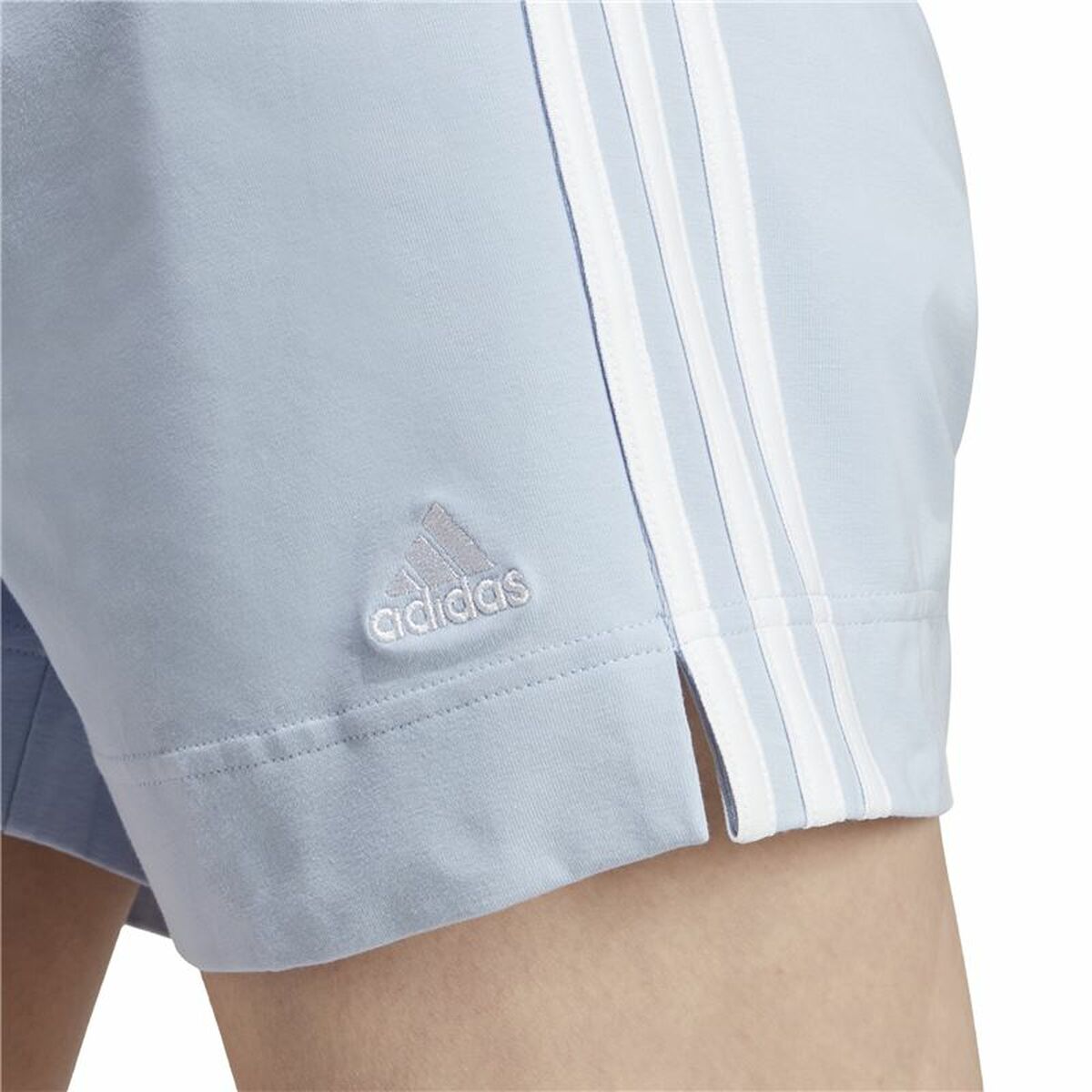 Sports Shorts for Women Adidas 3 Stripes Sj Light Blue-2