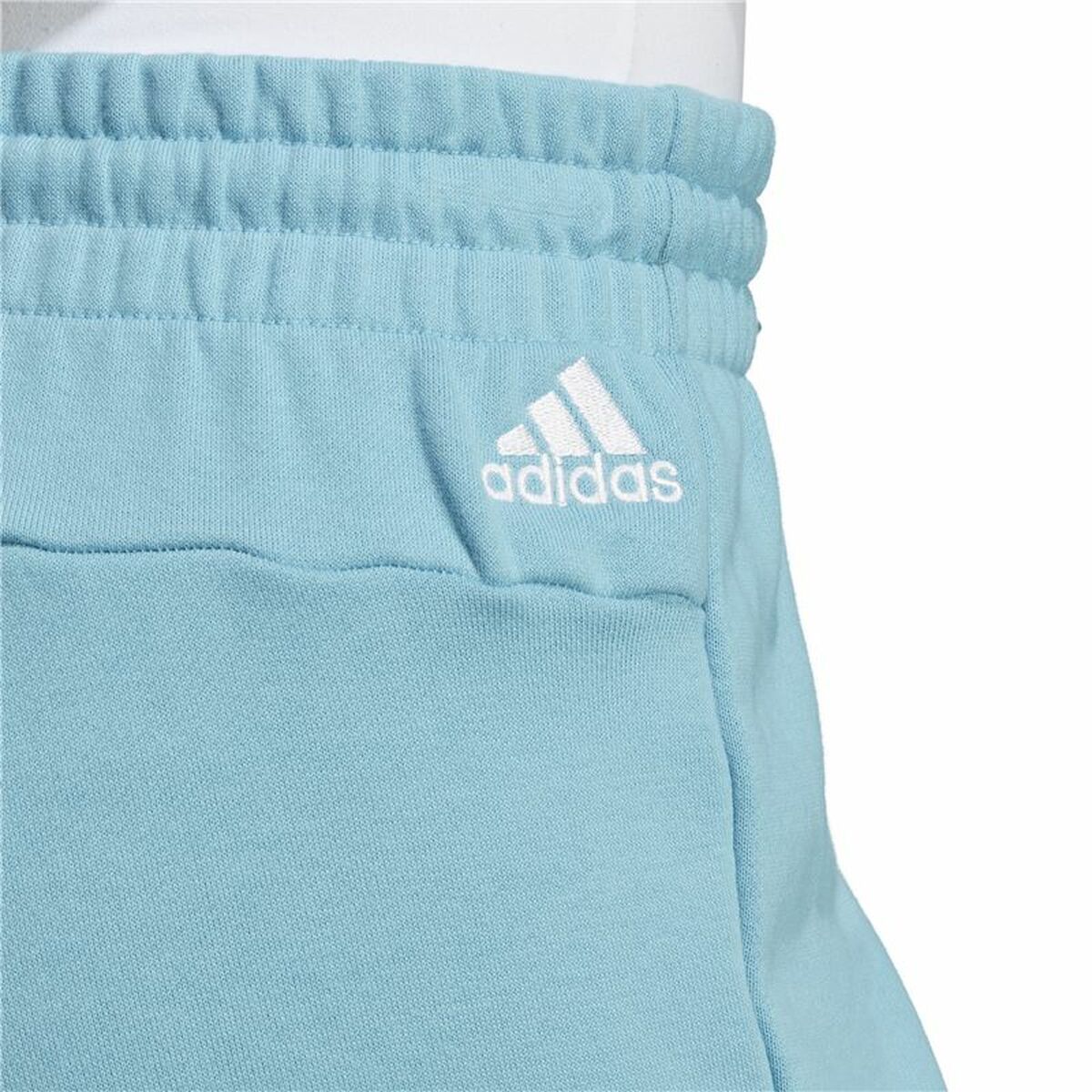 Sports Shorts for Women Adidas Linear Light Cyan-2