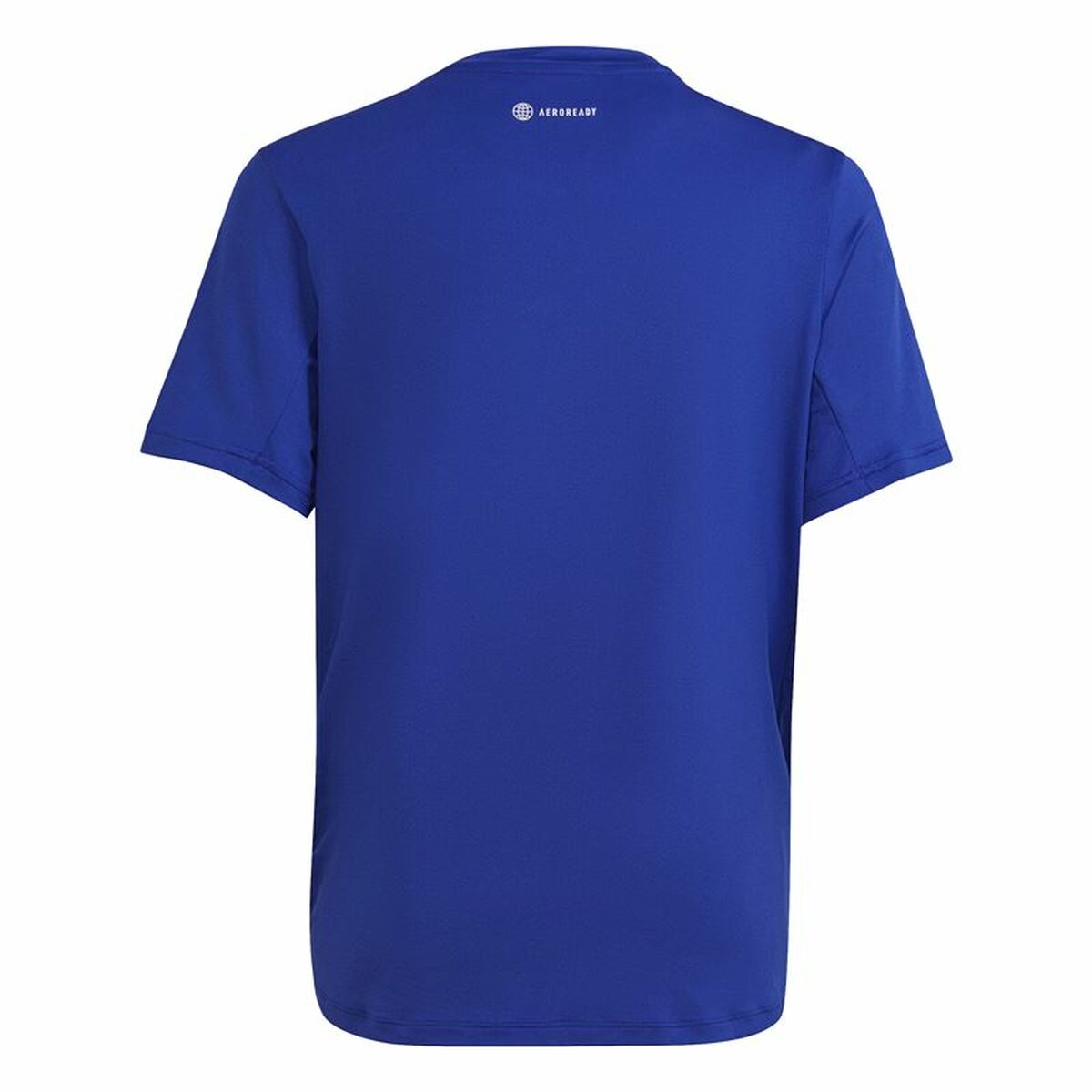 Child's Short Sleeve T-Shirt Adidas Icons Aeroready Blue-7