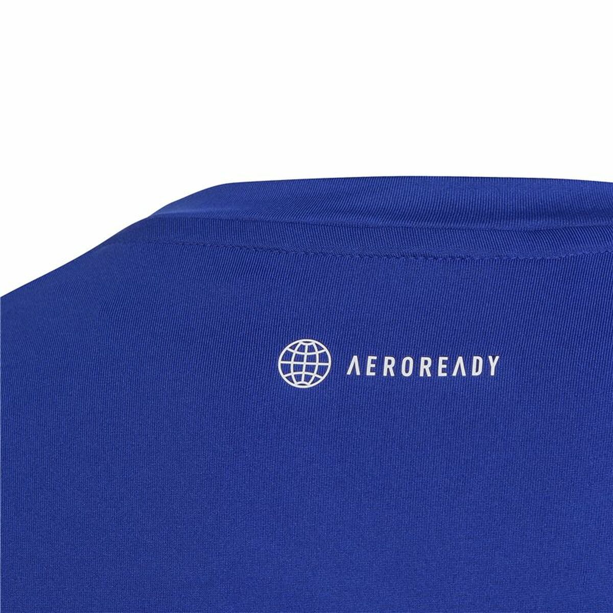 Child's Short Sleeve T-Shirt Adidas Icons Aeroready Blue-6