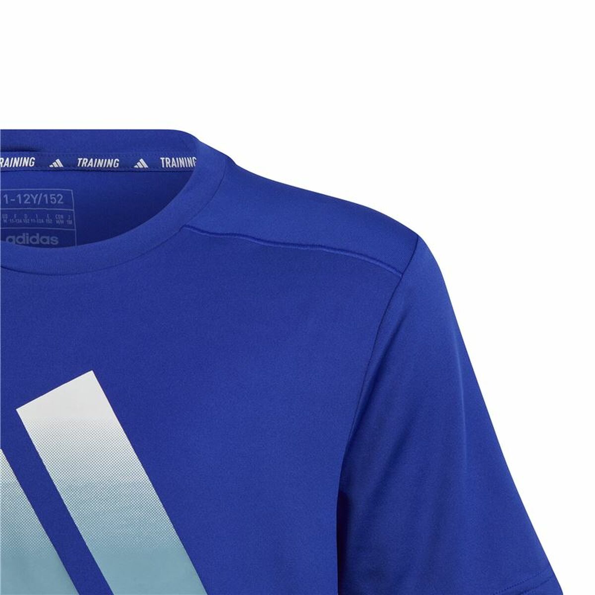 Child's Short Sleeve T-Shirt Adidas Icons Aeroready Blue-5