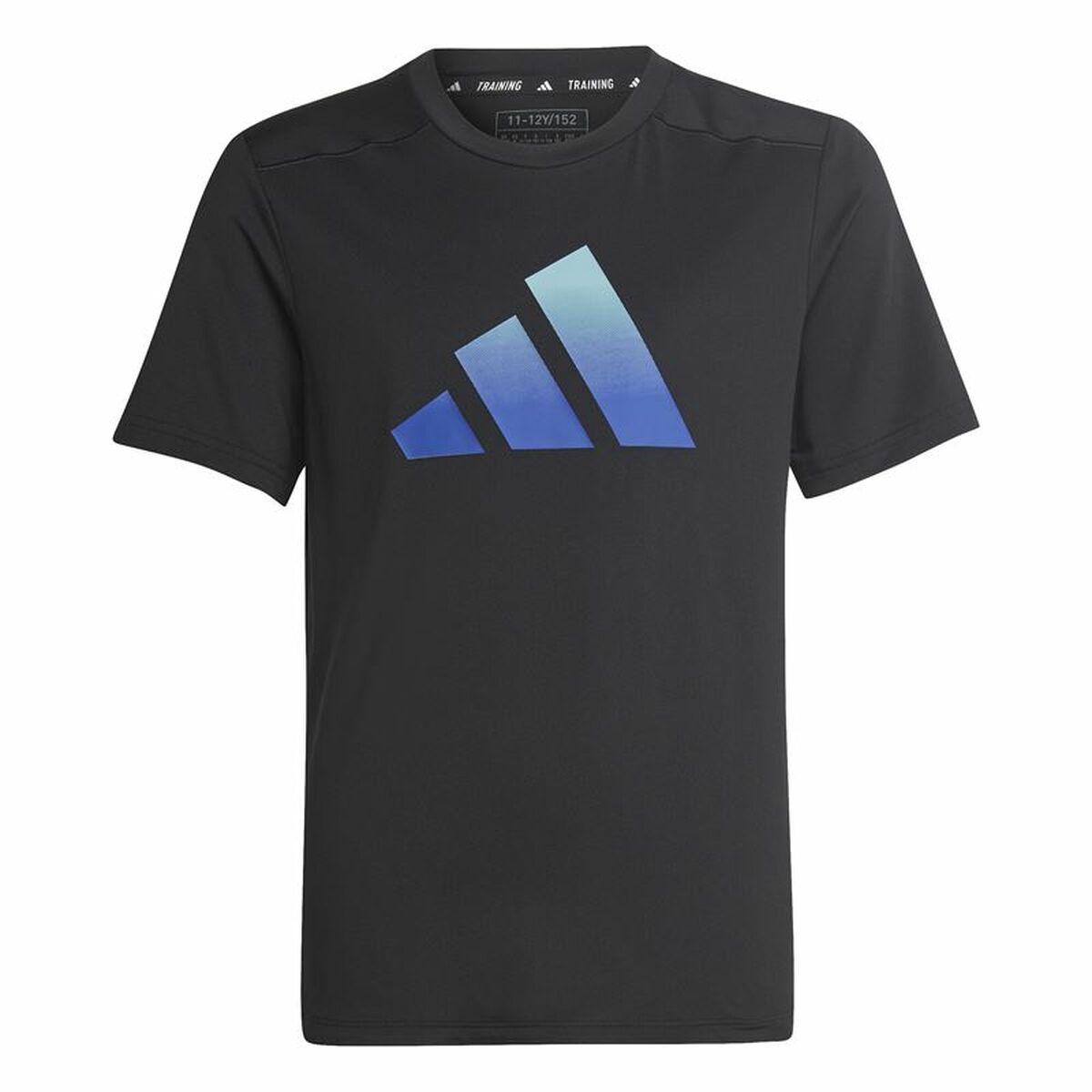 Child's Short Sleeve T-Shirt Adidas Icons Black-0