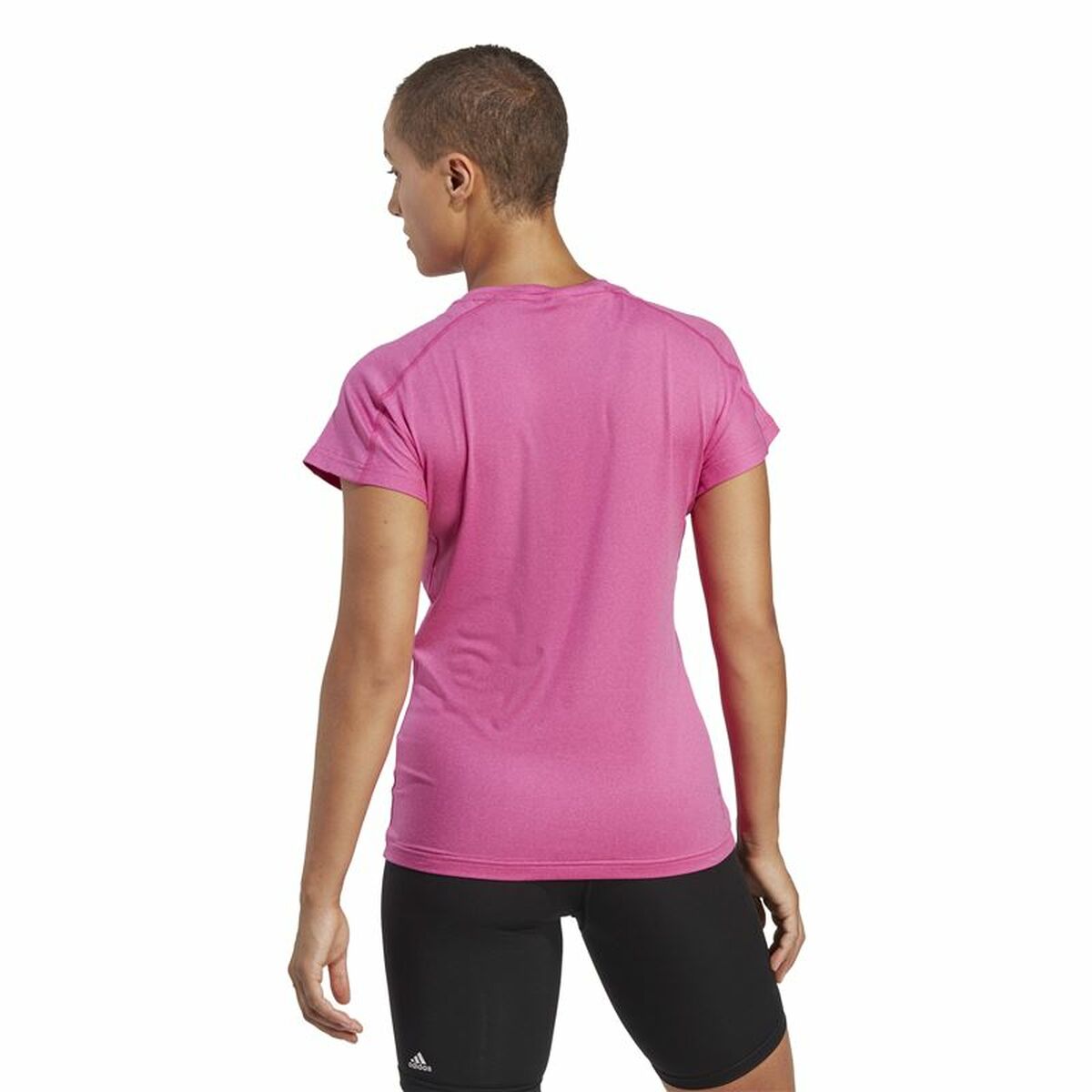 Women’s Short Sleeve T-Shirt Adidas Essentials Pink Lilac-5