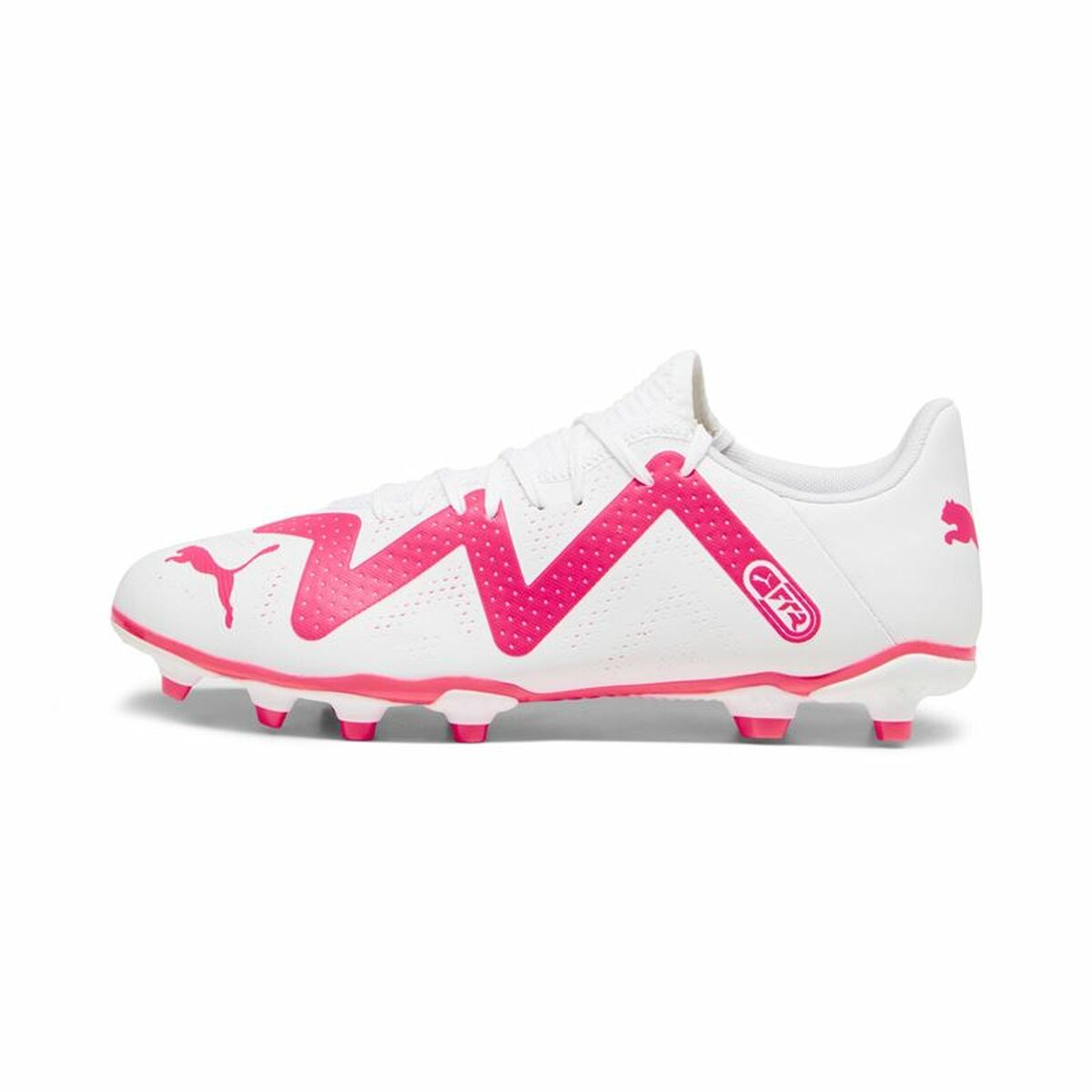 Adult's Football Boots Puma Future Play FG/AG White Fuchsia-0