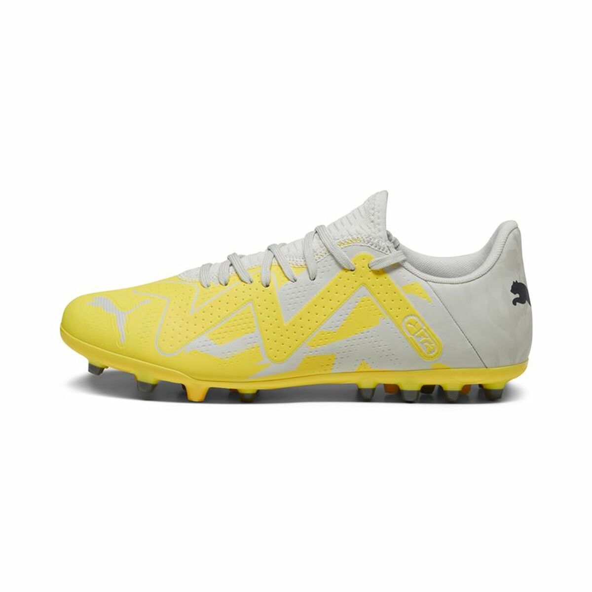 Adult's Football Boots Puma Future Play MG Yellow Grey-0