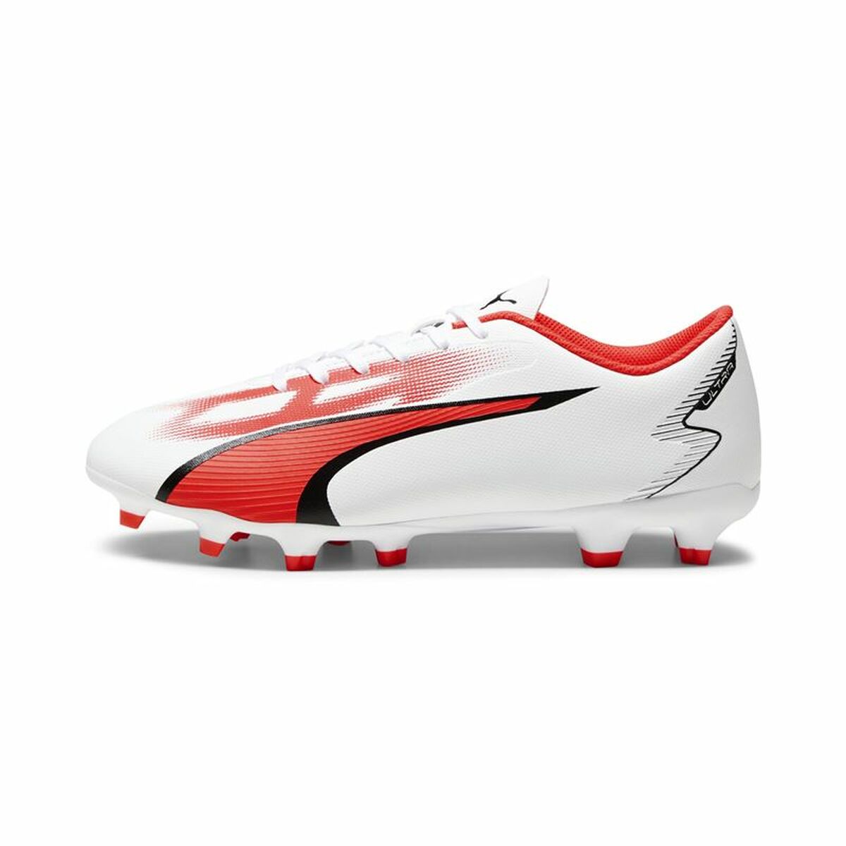 Adult's Football Boots Puma Ultra Play FG/AG White Red-0