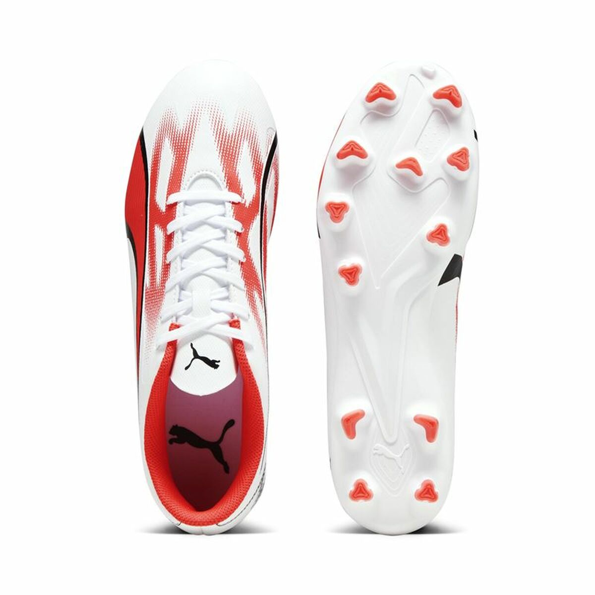 Adult's Football Boots Puma Ultra Play FG/AG White Red-3