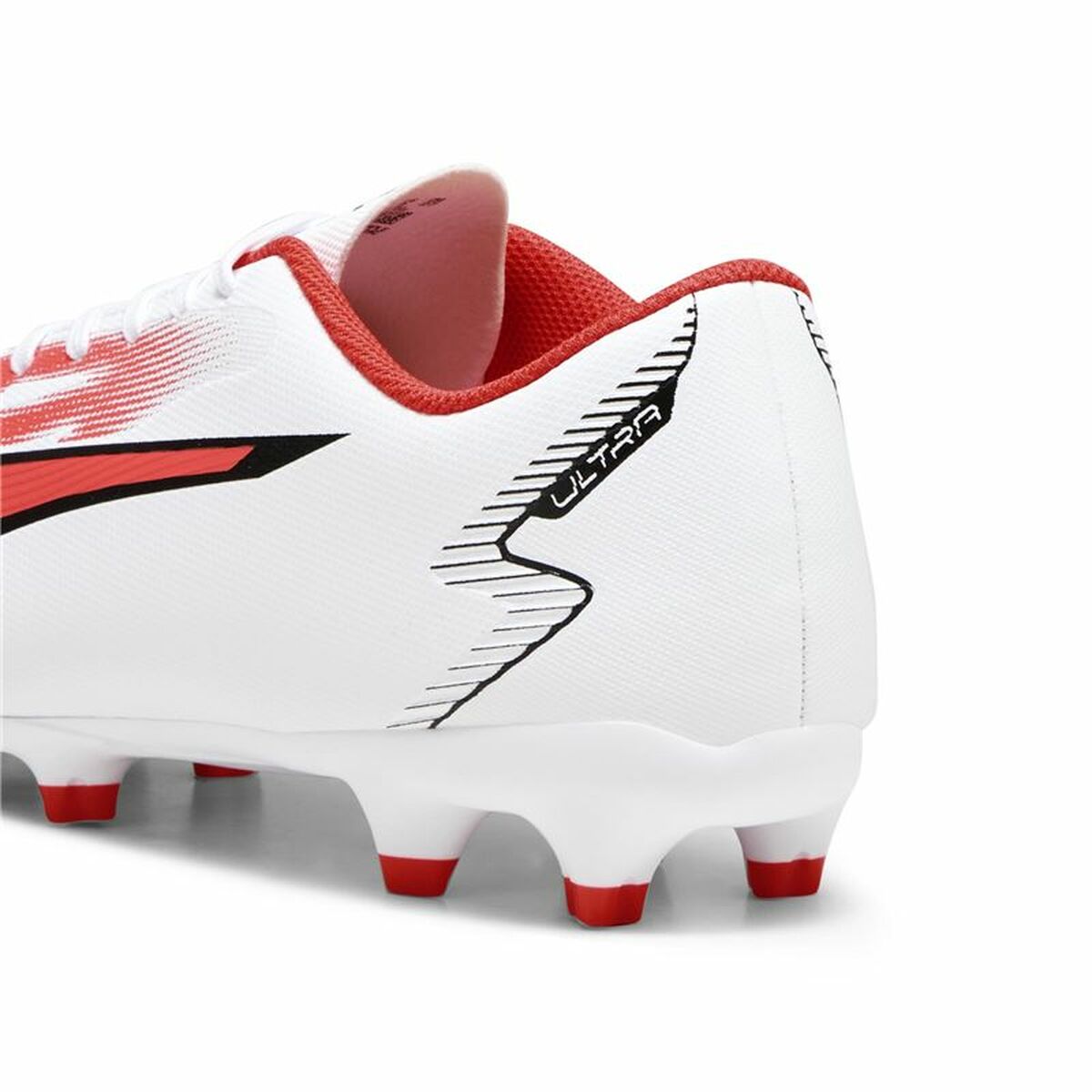 Adult's Football Boots Puma Ultra Play FG/AG White Red-1