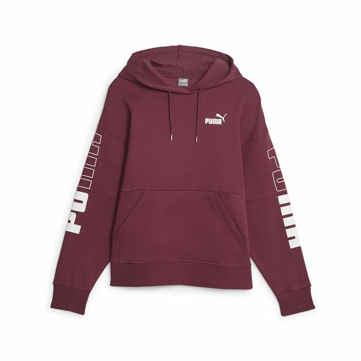 Women’s Hoodie Puma Power Colorblock Dark Red-0