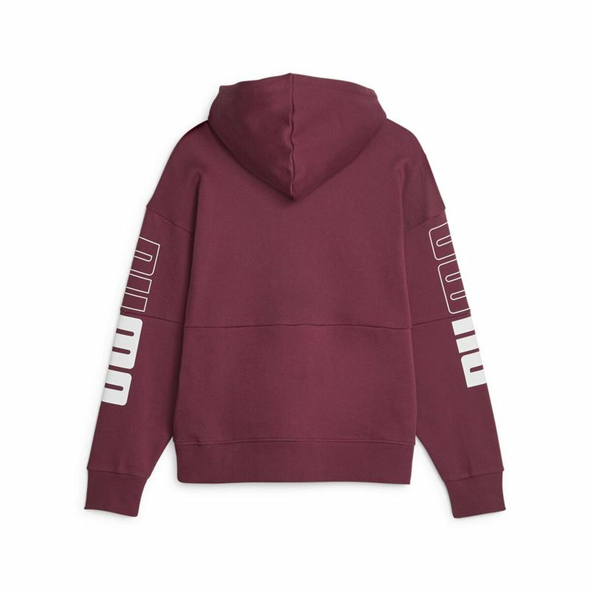 Women’s Hoodie Puma Power Colorblock Dark Red-4