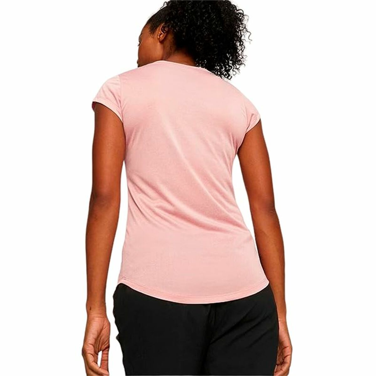 Women’s Short Sleeve T-Shirt Puma Train Favoriterse Light Pink-2