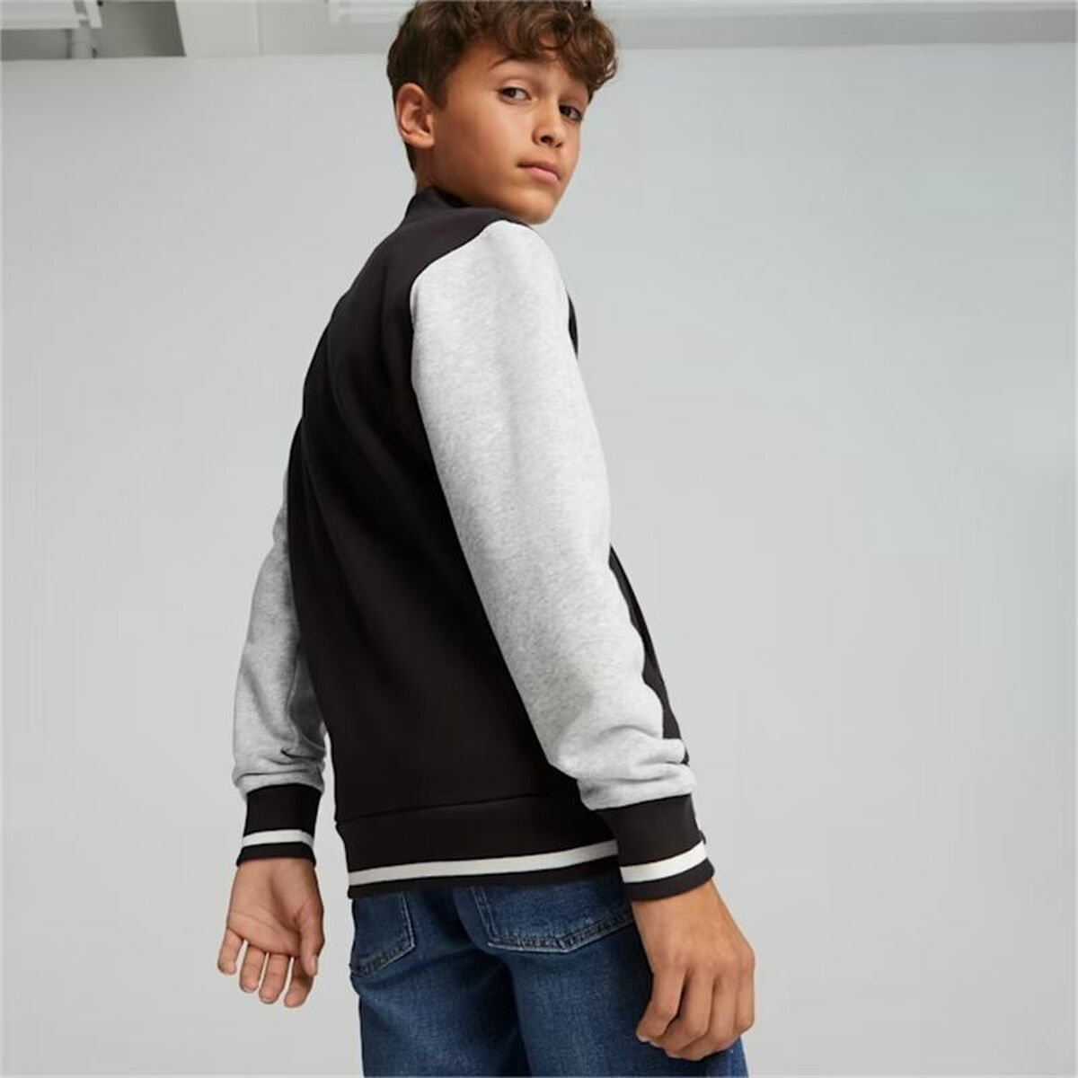 Children’s Sweatshirt Puma Squad Bomber Black-4