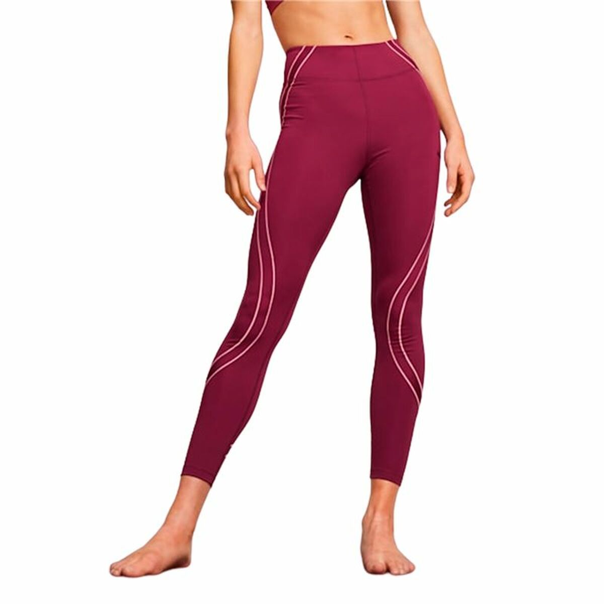 Sport leggings for Women Puma Studio Ultrabare Dark Red-3