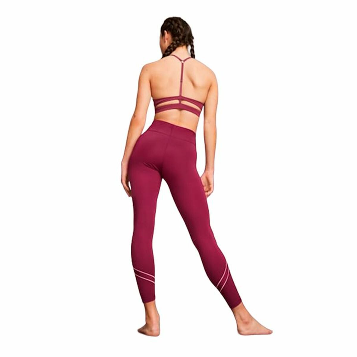 Sport leggings for Women Puma Studio Ultrabare Dark Red-1