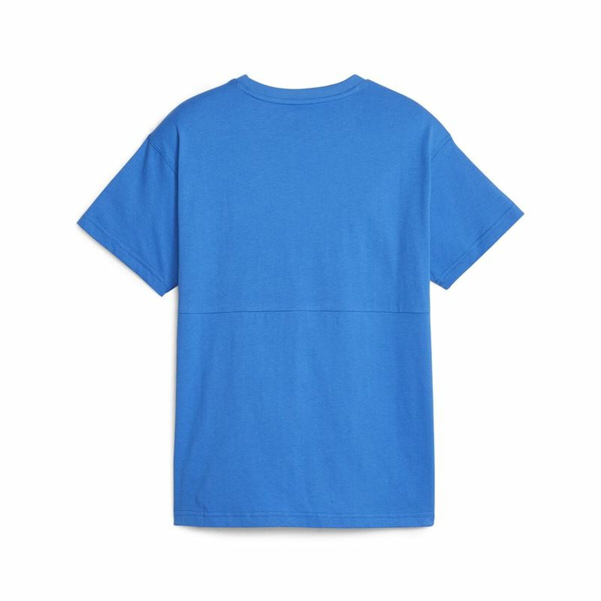 Child's Short Sleeve T-Shirt Puma Power Colorblock Blue-4