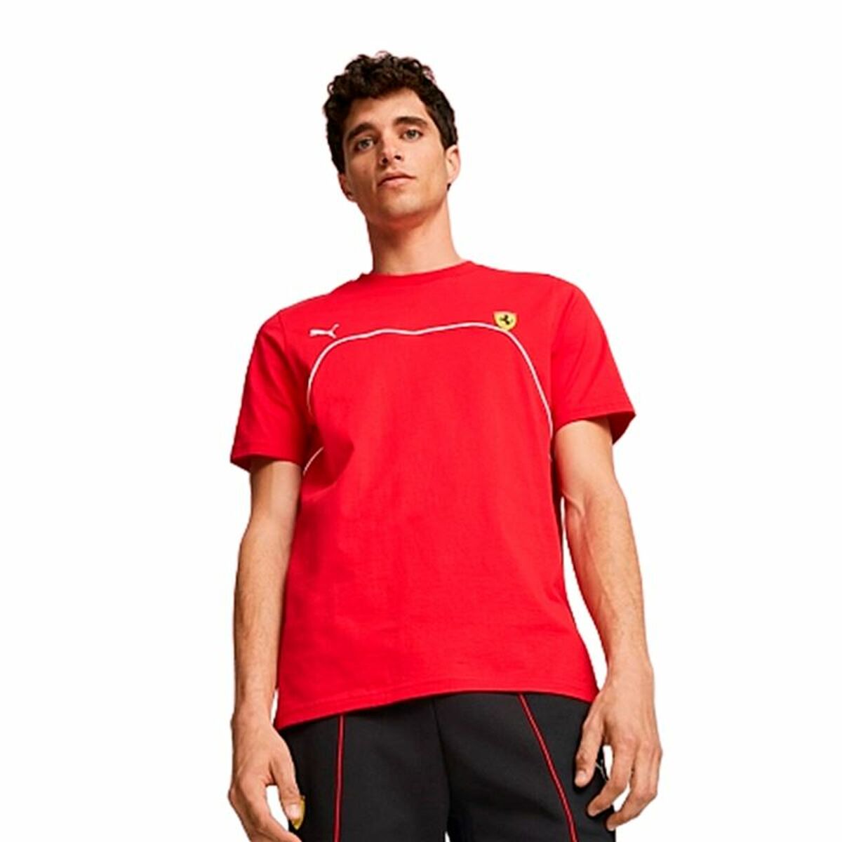 Men’s Short Sleeve T-Shirt Puma Ferrari Race Red-3