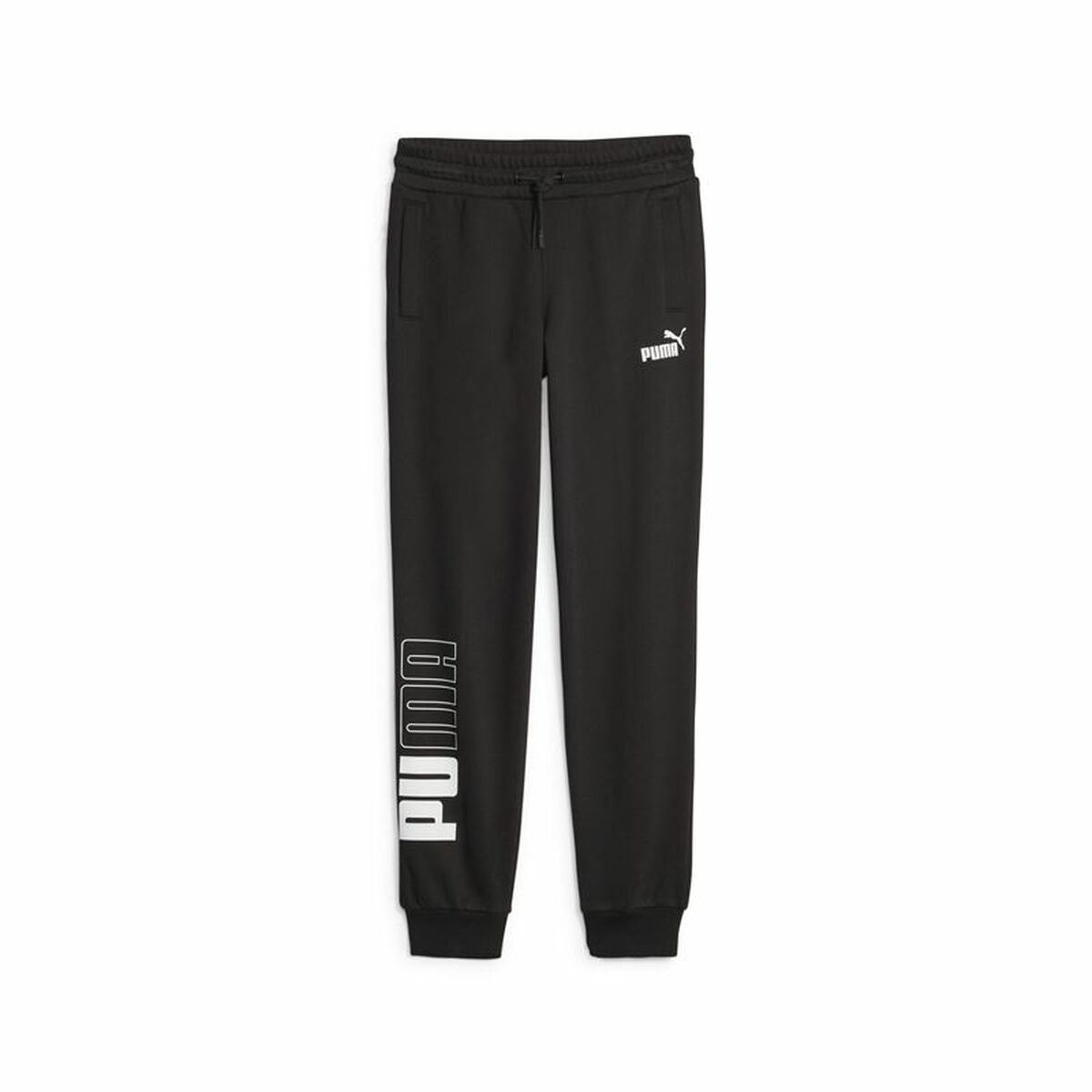 Children's Tracksuit Bottoms Puma Power Colorblock Black-0