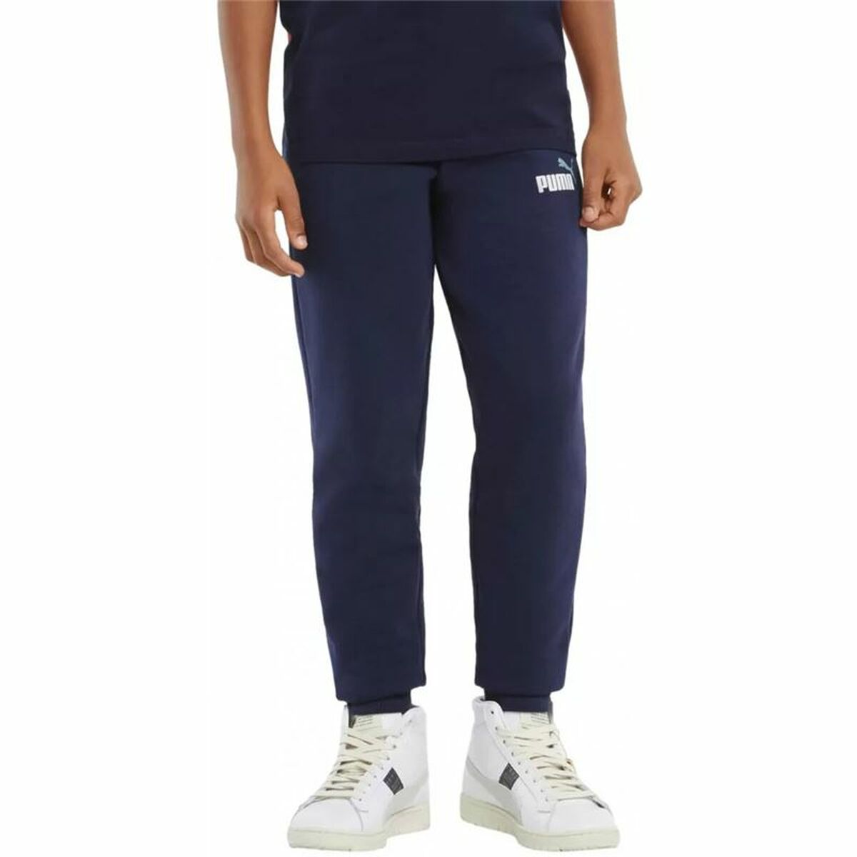 Children's Tracksuit Bottoms Puma  Ess+ 2 Col  Blue-3