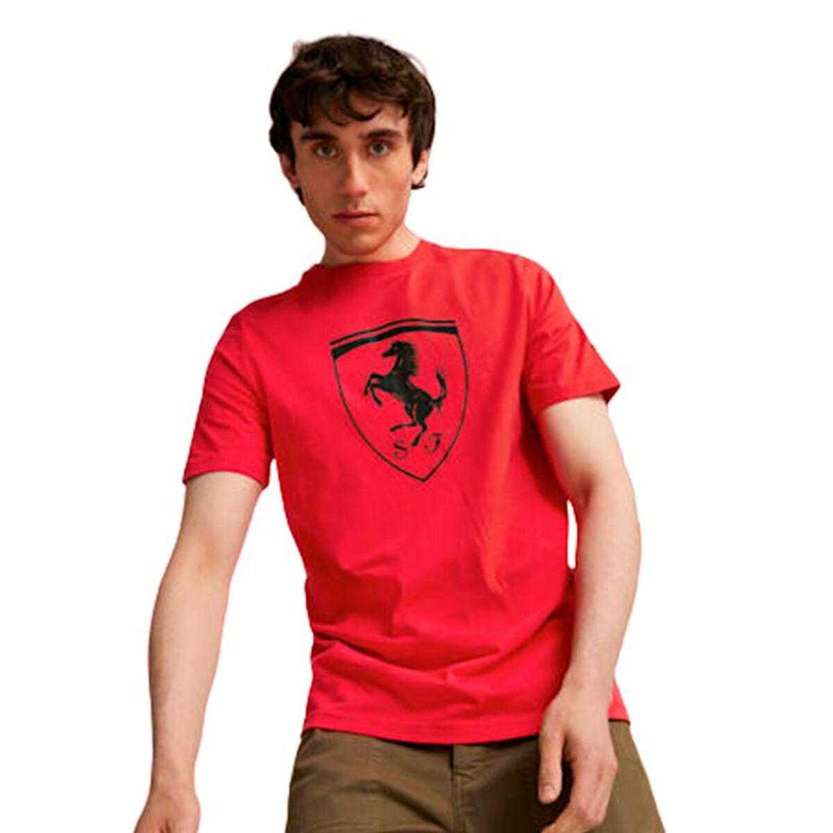 Men’s Short Sleeve T-Shirt Puma Ferrari Race Tonal B Red-3