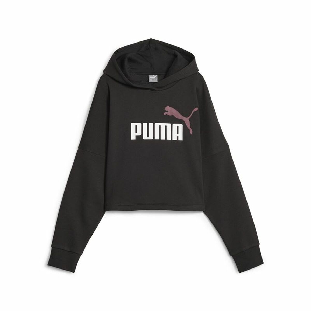 Children’s Sweatshirt Puma Ess Logo Croppedo Black-0