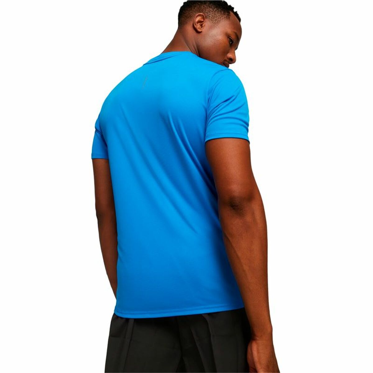 Men’s Short Sleeve T-Shirt Puma Run Favorite Ss Sky blue-2