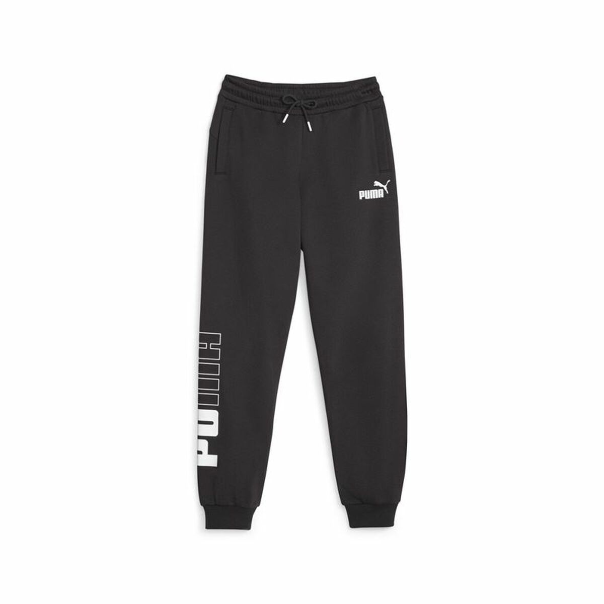 Children's Tracksuit Bottoms Puma Power Colorblock Black-0