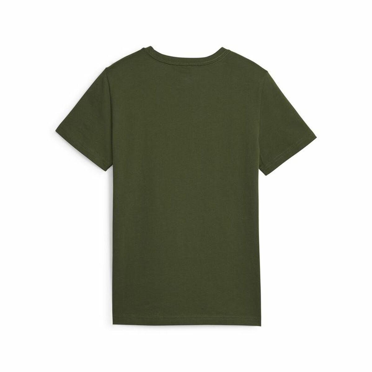 Child's Short Sleeve T-Shirt Puma Ess+ 2 Col Logo Dark green-4