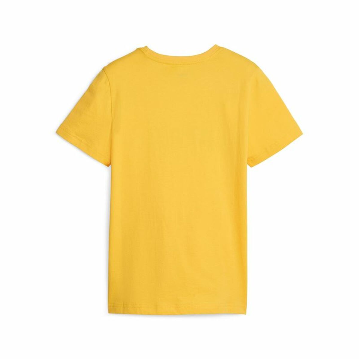 Child's Short Sleeve T-Shirt Puma Ess+ 2 Col Logo Yellow-4