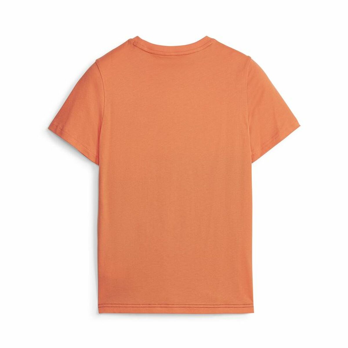 Child's Short Sleeve T-Shirt Puma Ess Block Black Orange-4