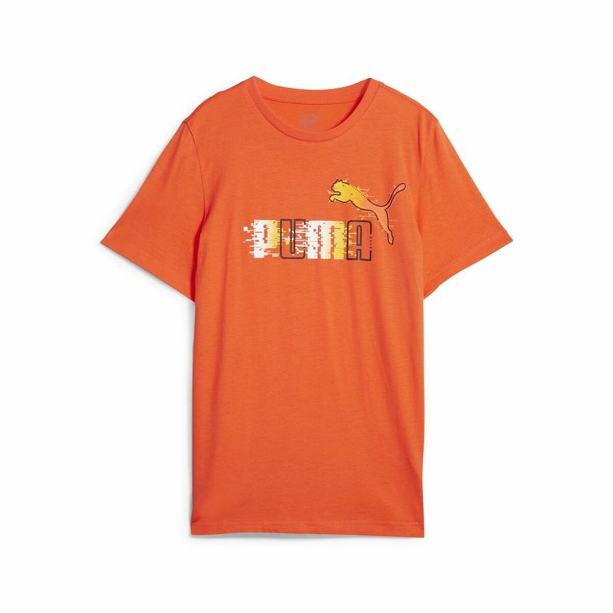 Child's Short Sleeve T-Shirt Puma Ess+ Futureverse Orange-0