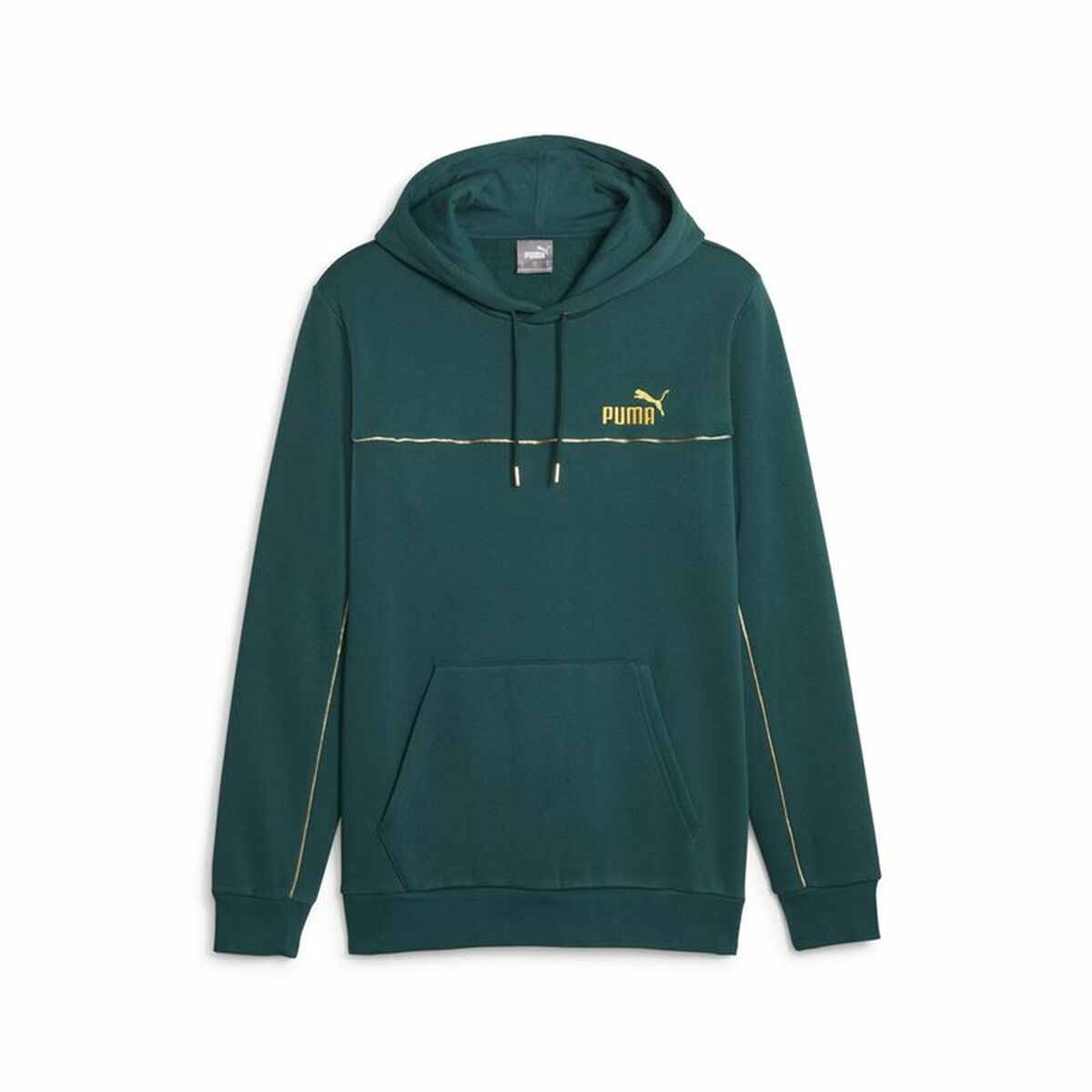 Men’s Hoodie Puma Ess+ Minimal Gold Green-0