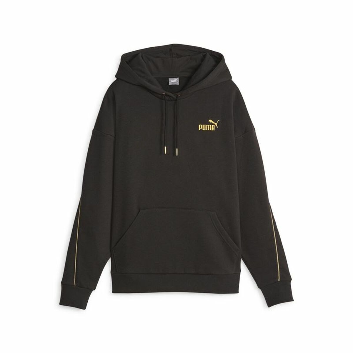 Women’s Hoodie Puma Ess+ Minimal Gold Black-0